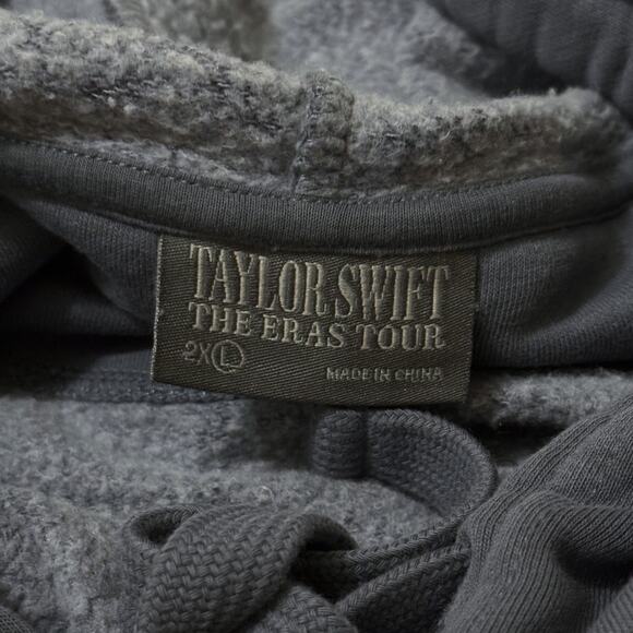 NWT The Eras Tour Washed Blue Hoodie US DATES ONLY 2023 Taylor Swift sz 2XL XXL - Picture 5 of 9
